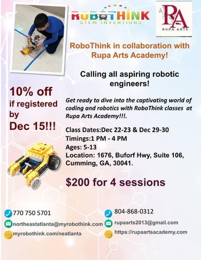 Camp at Rupa Arts - Dec 2026 (2025-12-22 - 2025-12-30)